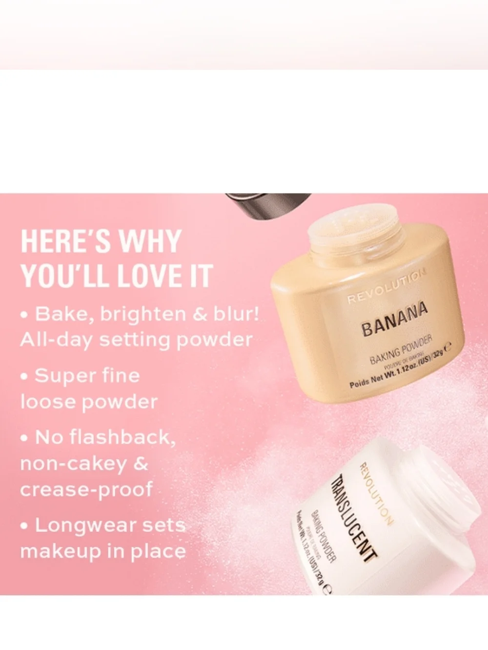 🆕️Makeup Revolution 🍑 Peach 🍑 Baking Powder
